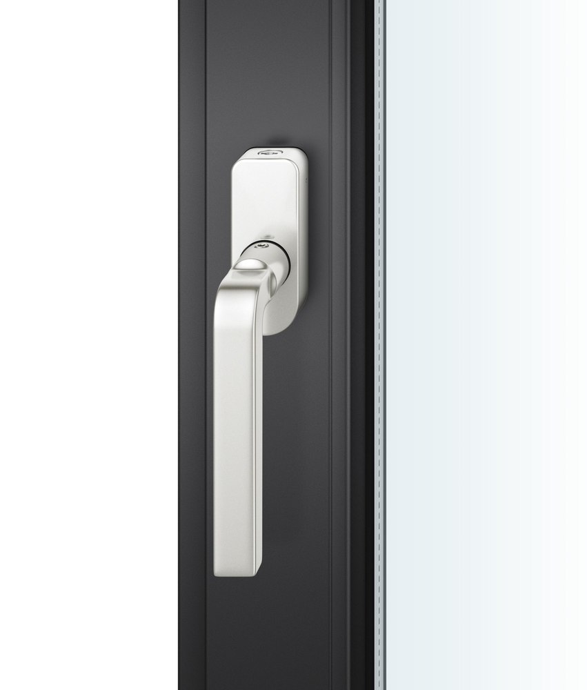 FSB Fenstergriff 34 1004, abschließbar, oval,Vierkant 7/34, gleichschließend, naturfarben eloxiert 0 34 1004 17051 0105
