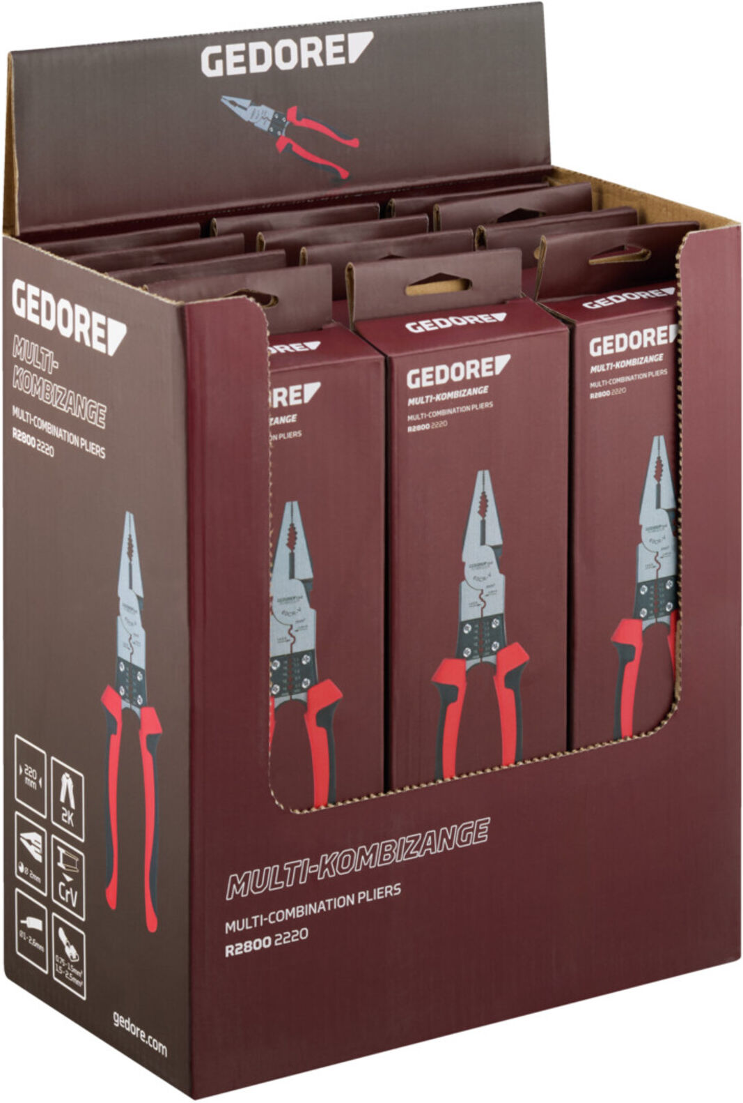 Gedore red Multi-Kombizange im Display 12 St (3301935)