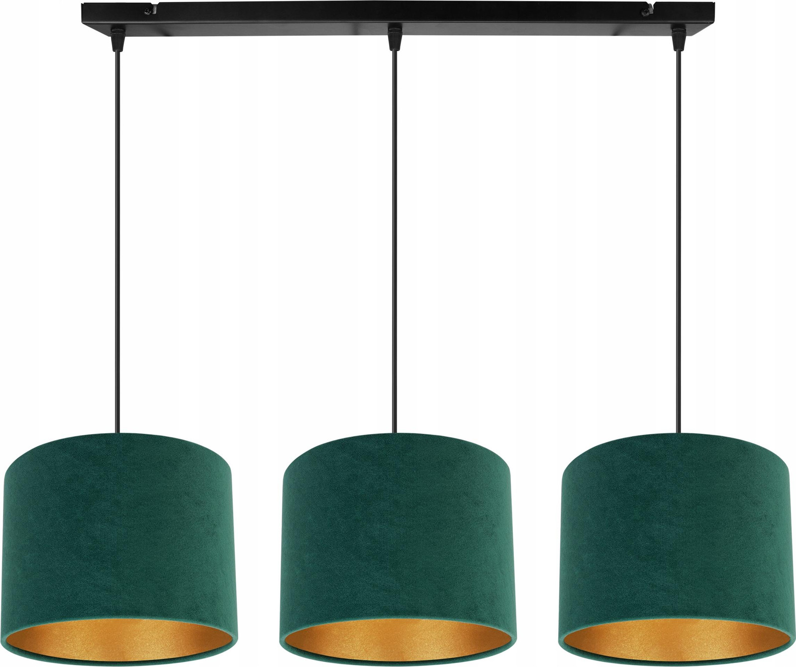 LightHome Elegante Hanglamp met Gouden Fluwelen Lampenkap