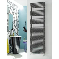 Zehnder Forma Air Design-Heizkörper, elektrisch, 1750 x 126 x 496 mm, RAL 7022, duales Heizsystem mit Heizstab und Heizlüfter