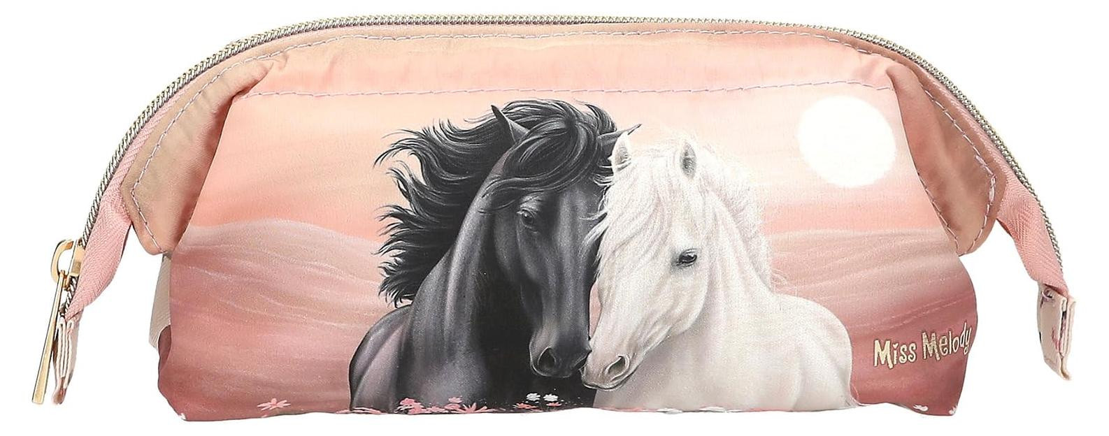 Depesche Miss Melody schoudertas met strik en pony-motief