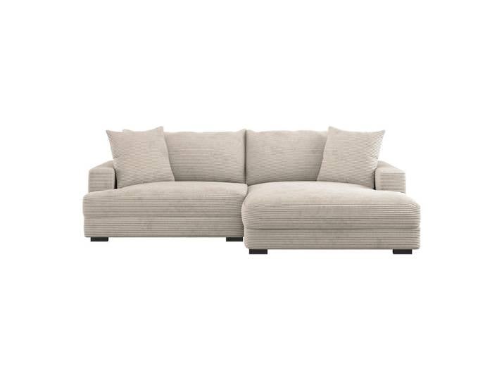Livetastic Ecksofa, Beige, L-Form, 265x180 cm, Made in Europe, Wohnzimmer, Sofas & Couches, Wohnlandschaften, Ecksofas
