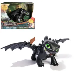 Drachenzähmen leicht gemacht - Interaktive Drachenfigur Ohnezahn mit LIcht- & Soundeffekten, Trainings- und Spielfunktionen