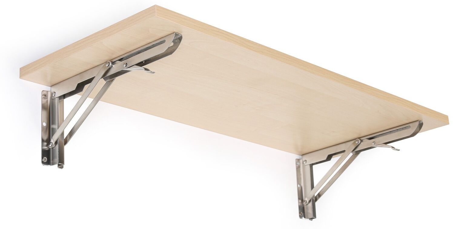 B2B Partner Klappbarer Regalboden, 800 x 320 mm, Birke