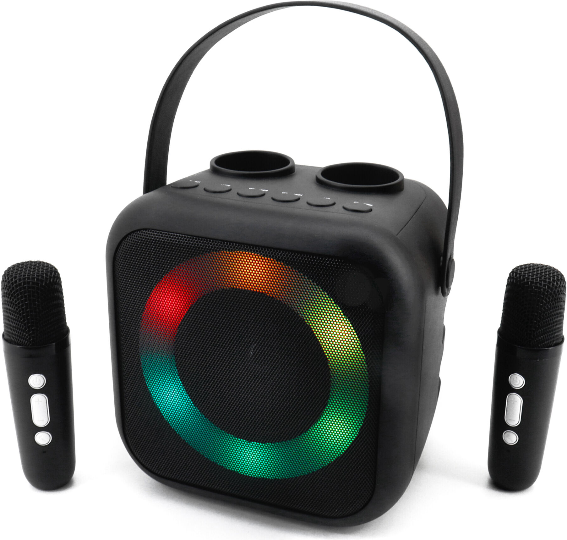 Soundmaster Karaoke Lautsprecher BT2024SW schwarz portable)