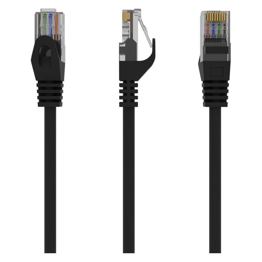 Gembird PP6U-1M (U/UTP, CAT6, 1 m) (PP6U-1M/BK)