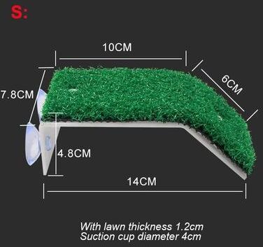 Inspired Living Turtle Grass Basking Platform With Suction Cups Floating Turtle Dock Ramp For Turtle Tanks s