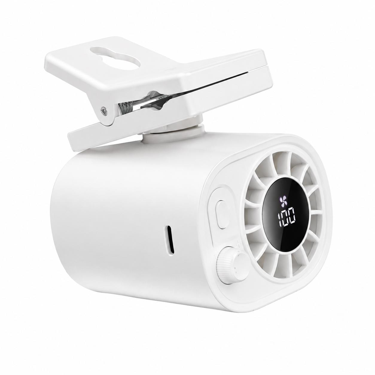 Mormark Stille oplaadbare ventilator met clip