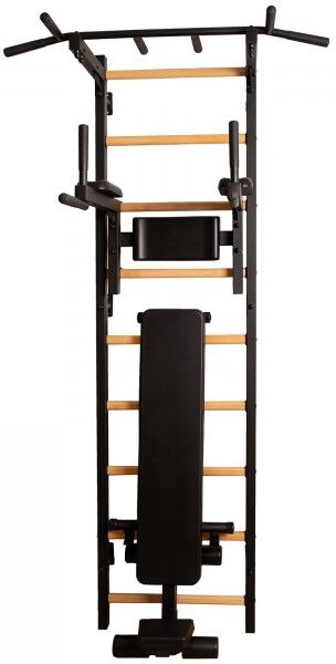 BenchK 700 Black + Steel Pull Up Bar + Dip Bar + Bench