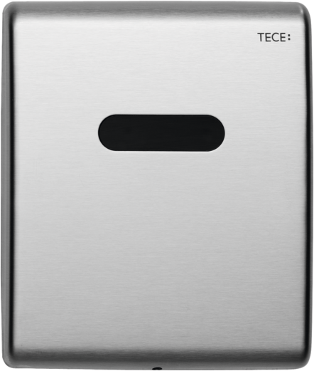 TECEplanus Urinal Betätigungsplatte 9242350 Edelstahl gebürstet, Elektronik, 6 V-Batterie