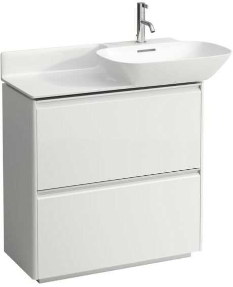 LAUFEN BASE für INO Waschtischunterschrank H4030021109991 77x77cm, 2 Schubladen, Griffleiste Aluminium eloxiert, Multicolor