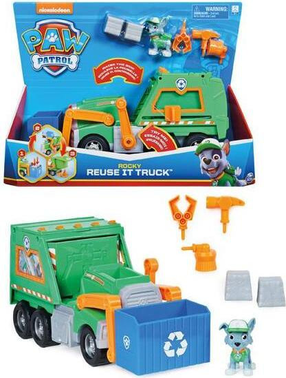 PAW Patrol Rocky Recyclingtruck Speelgoedtruck van Spin Master, Meerkleurig