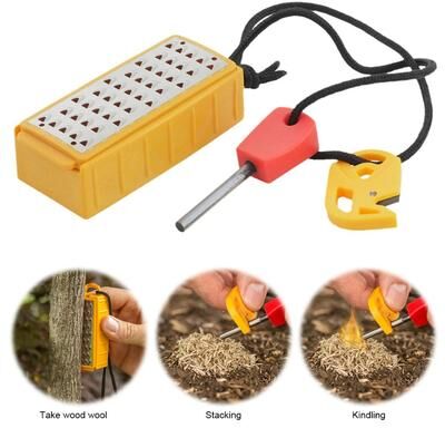 Inspire Daily Merch Portable Outdoor Fire Starter & Tinder Maker Survival Tool a