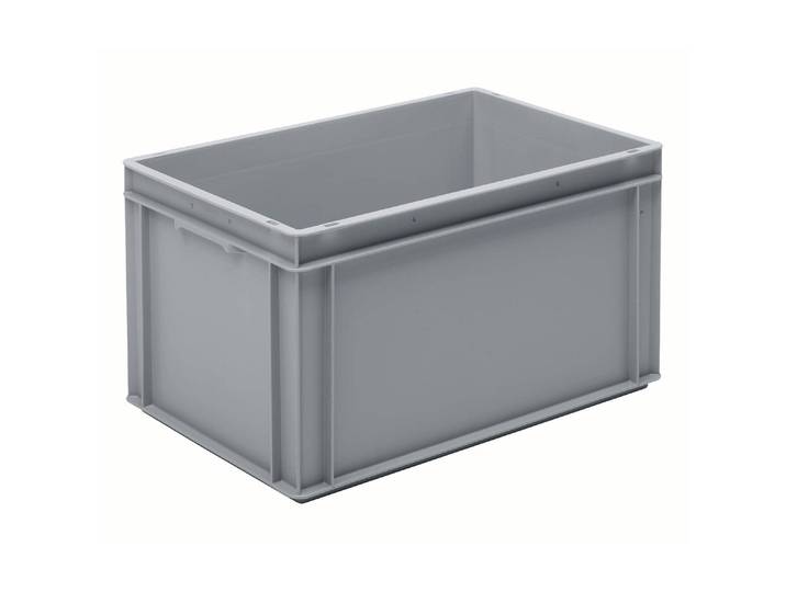 Stapelbox Utz RAKO 600x400x323 , grau, B:40cm H:32,5cm T:60cm, Aufbewahrungsboxen, Stapelbox
