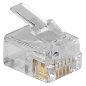 ACT RJ12 (6P/6C) modulaire connector for flat cable. Unit: Bag 25 pcs (TD106)