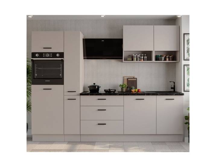 Cuisine complète moderne beige 280cm TAMA
