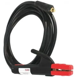 Elmag, Schweissgerät Zubehör, - Elektrodenhalter-Kabel 25qmm, 4m SteckerØ 13mm 35/50, komplett montiert