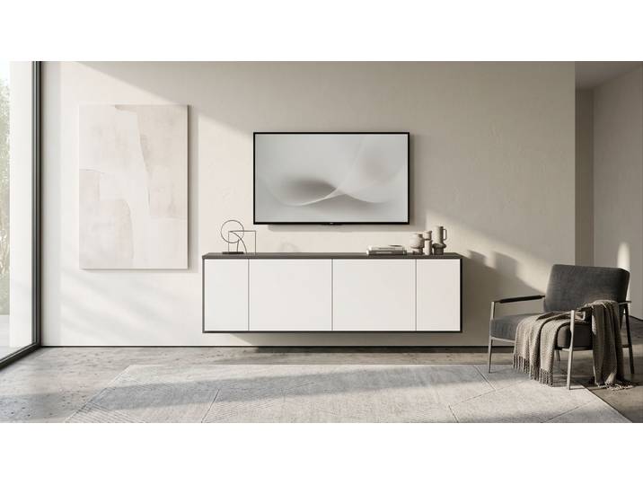 Pickawood Hängesideboard Premium Dekore Basaltgrau