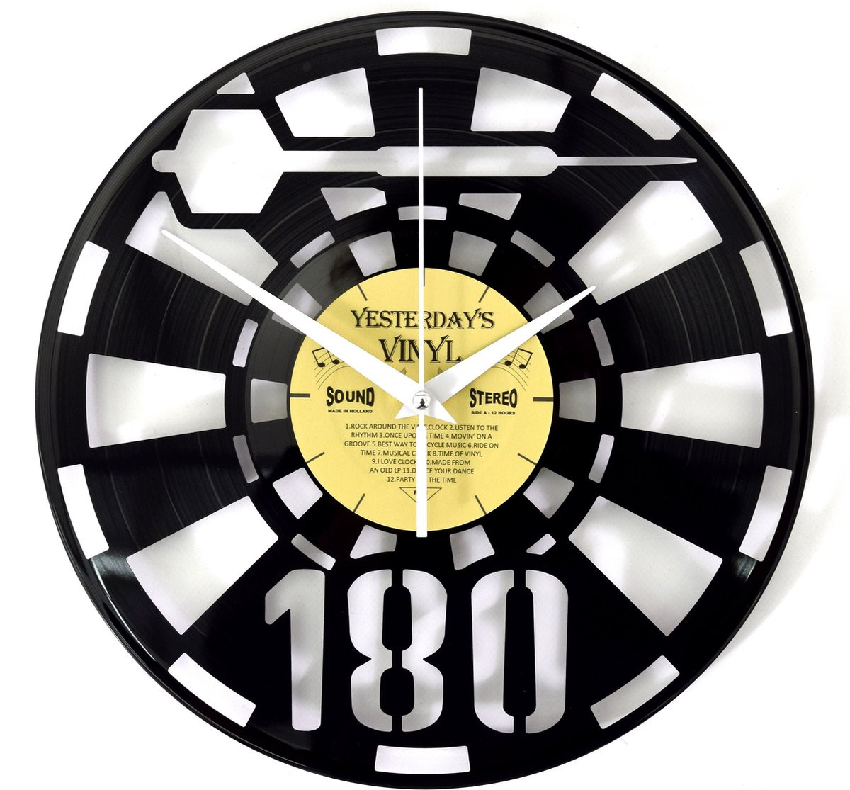 Yesterdays Vinyl Analoge Wandklok Darts