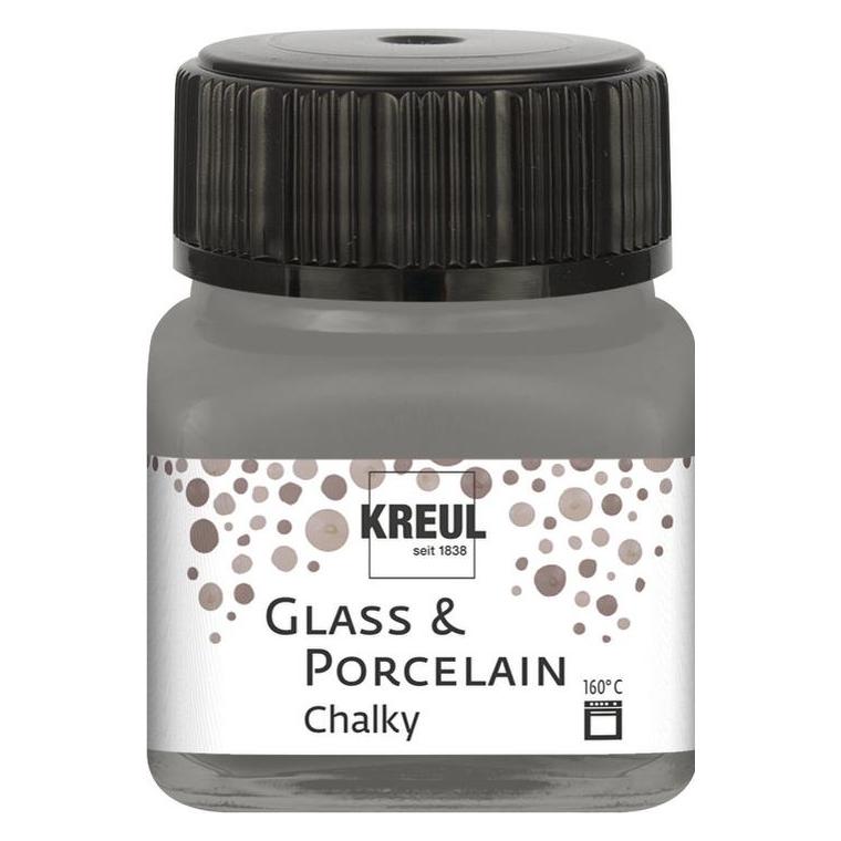 Kreul Glass & Porcelain Chalky, Porzellan- und Glasfarbe (20 ml) (16643)