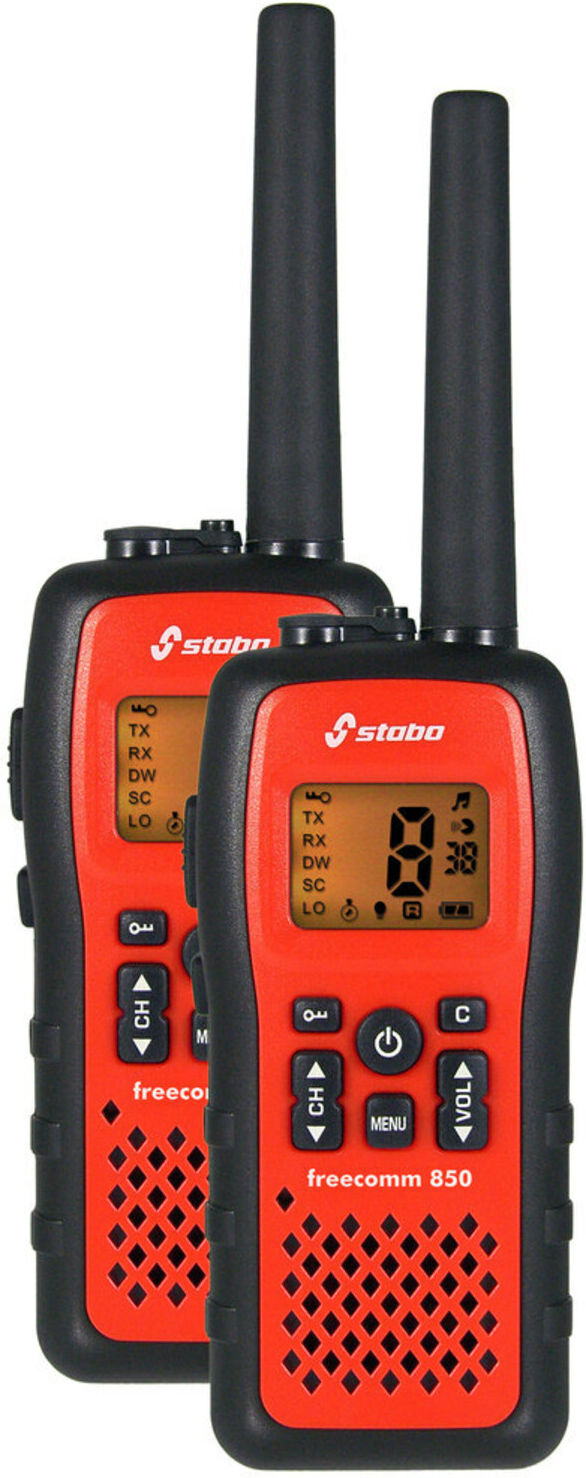 stabo Funkgerät Set freecomm850 8 Kanäle Reichweite 10 km (20851)