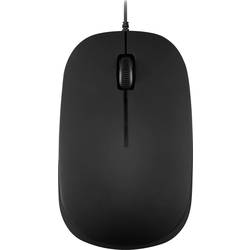 Perixx PERIMICE-201 C B Maus Kabelgebunden Optisch Schwarz 3 Tasten 1000 dpi Integriertes Scrollrad, Maustasten, USB-Anschluss 11703