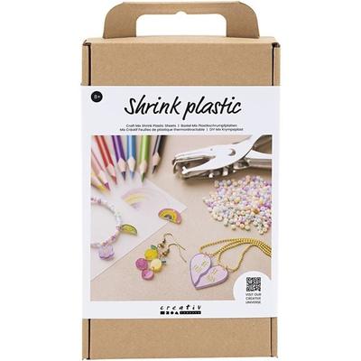 Creativ Company DIY Sets Plastikschrumpffolie Kreativ Mix Plastikschrumpfplatten, Schmuck, Kreativ Box