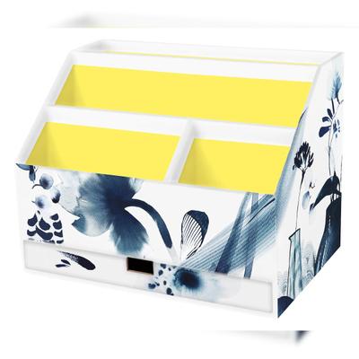 Clairefontaine Inkebana, Briefablage mit Schublade 24x16x18 cm - Mehrfarbig 115938C