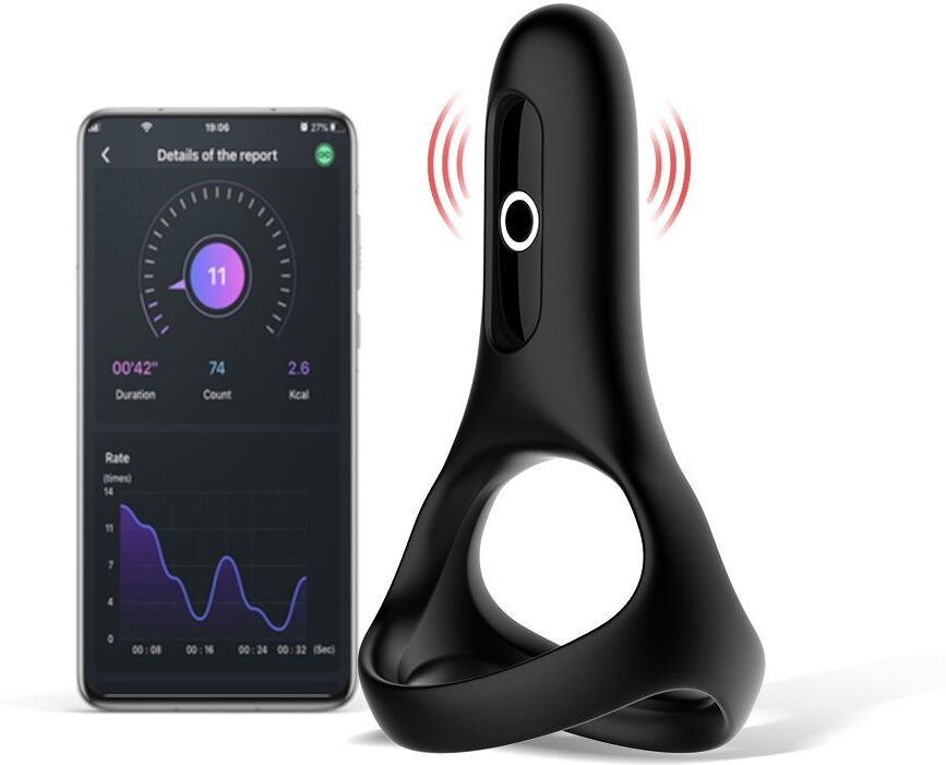 Magic Motion Cockring Rise Smart Noir