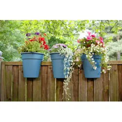 KHW Flowerclip, 3er Set, meerblau