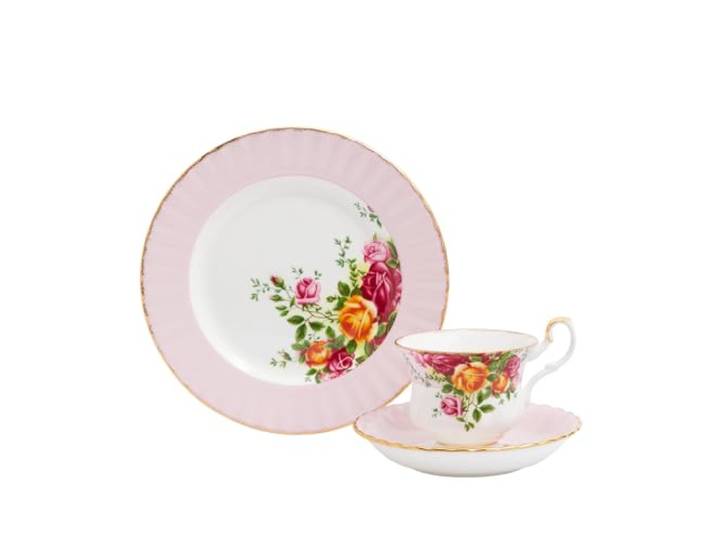 Royal Albert Old Country Roses 3-teiliges Set (Teetasse, Untertasse & Teller)