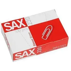 Sax Büroklammer 1-230-00 26mm verzinkt 100 St./Pack.