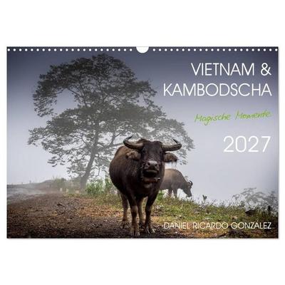 Vietnam und Kambodscha - Magische Momente. (Wandkalender 2027 DIN A3 quer), CALVENDO Monatskalender