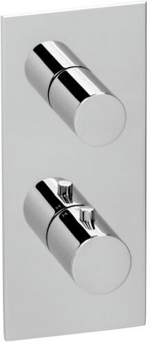 Herzbach Logic XL Fertigmontageset 11.521005.1.01 Universal-Thermostat-Modul, eckige Armaturenblende, chrom