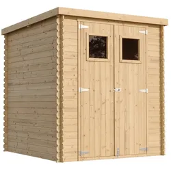 HOLZ-GARTENHAUS mit imprägniertem BodenB204xL204xH202 cm/ 3.53 m2 M309+M309G