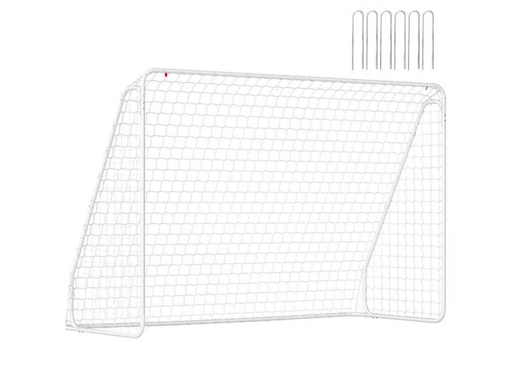 ComfortXL Fussballtor De-18607 Trainings- & Spieltor 301x200 cm Weiß, Metall, 120x301 cm, Freizeit & Co, Sport & Fitness
