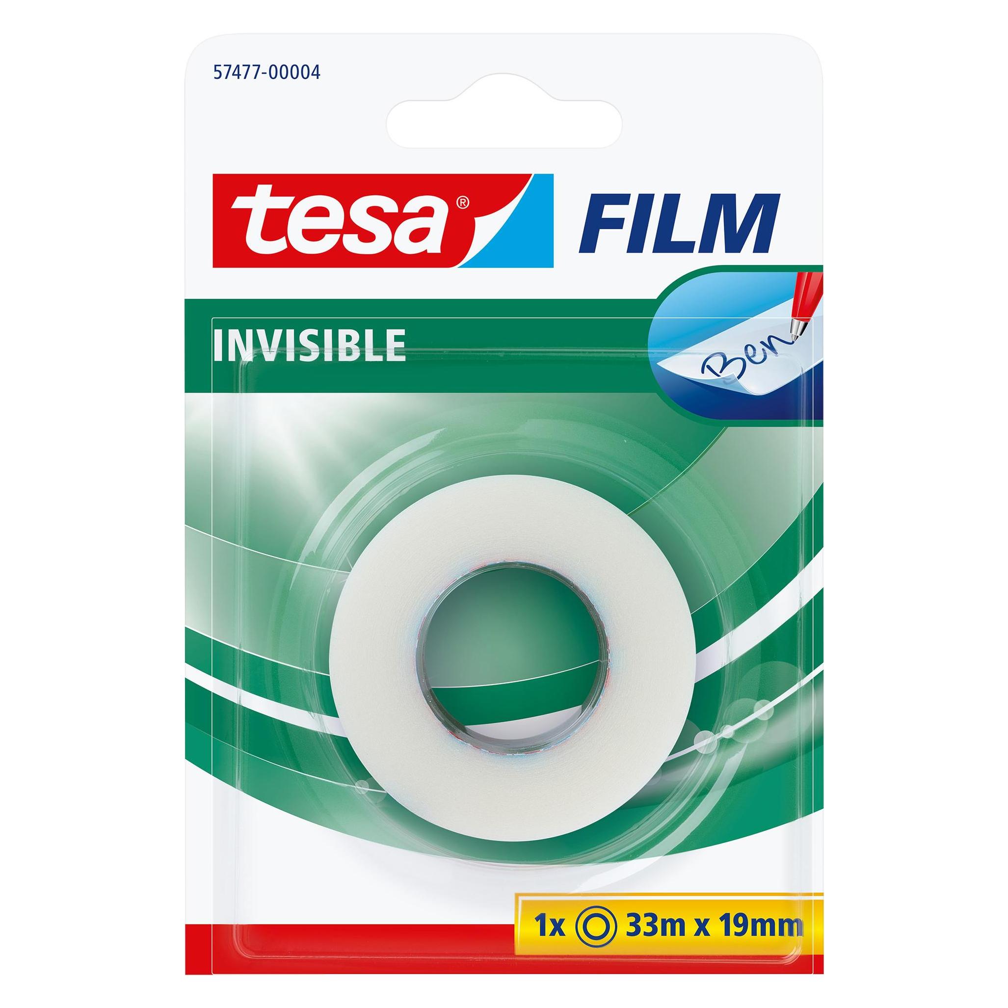 tesa 1x tesafilm INVISIBLE, matt-unsichtbar, alterungsbeständig und reissfest (19 mm) (57477-00004-03)
