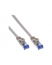 InLine Patchkabel flach U/FTP Cat.6A grau 7m Blau Grau (71807)