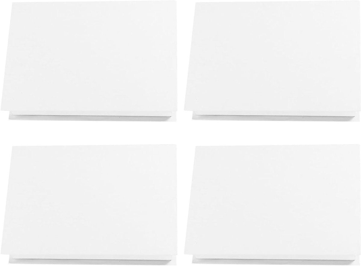 Decoratieve Nepboeken - Kunstboeken Stapelbaar - Wit Minimalistisch Design - 24 x 16.5 x 3 cm