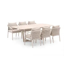 SUNS Sato/Palermo 280 cm Gartenmöbel-Set 7-teilig