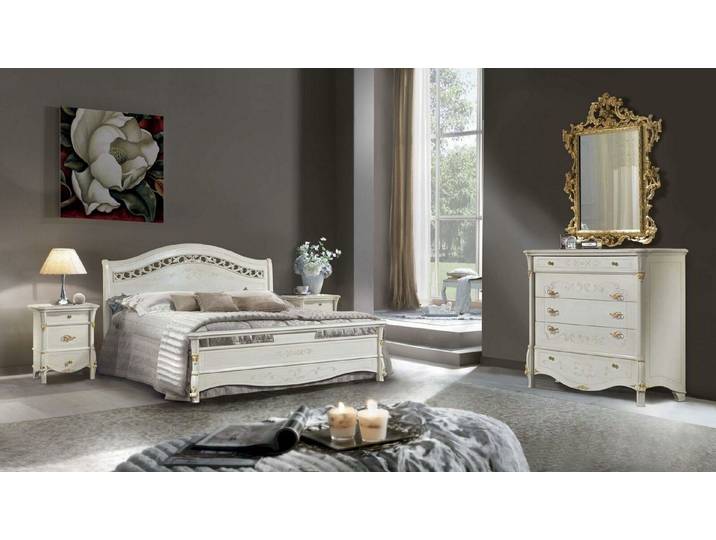 Xlmoebel Bett Italienisches Holzbett mit klassischem Design (Bett, 1-tlg., Bett), Hergestellt in Europa