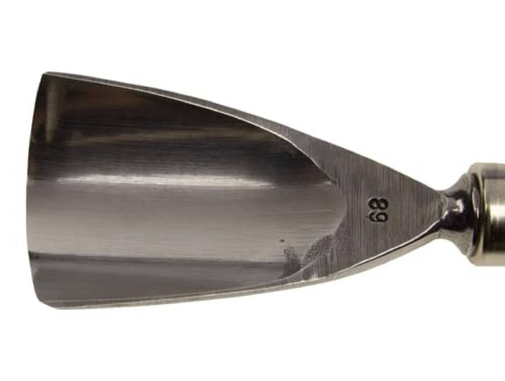 STUBAI Schweizer Messer Form G 70 mm verstärkte Ausführung für Vorstich-, Kerb- & Reliefschnitzarbeiten ergonomischer Holzheftgriff Profiqualität Made in Austria