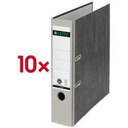 Leitz 10x Ordner »1080« CO₂ grau, 8x31.8x28.5 cm