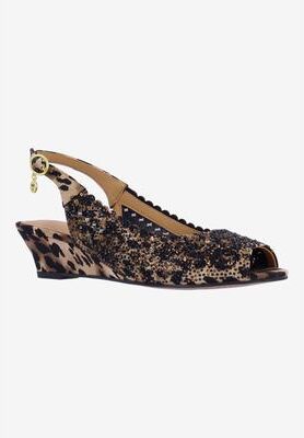 Women's Malorie Sandal by J. Renee in Brown Black (Size 8 1/2 M)
