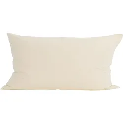 KISSENBEZUG Basic 100% Baumwolle natur 80/40 cm