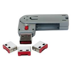 EXSYS EX-1112-R, 4x USB Schloss, 1x Schlüssel EX-1114-R