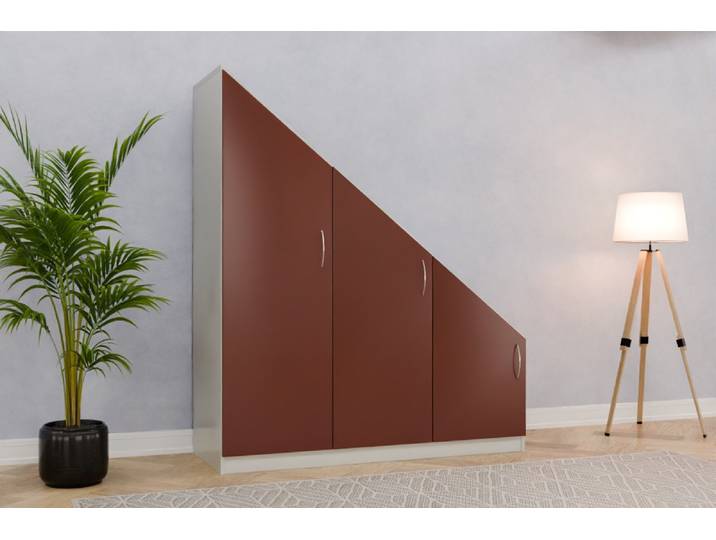 Schrank nach Maß - RAL 8012 Rotbraun - 190x162x62cm - Individuell konfigurieren