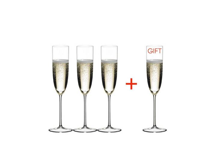 RIEDEL THE WINE GLASS COMPANY Champagnerglas Riedel Sommeliers Champagnerflöte Kaufe 4 zahle 3, Kristallglas