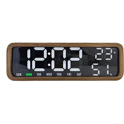 Karlsson, Wecker, Alarm clock Madera dark wood veneer