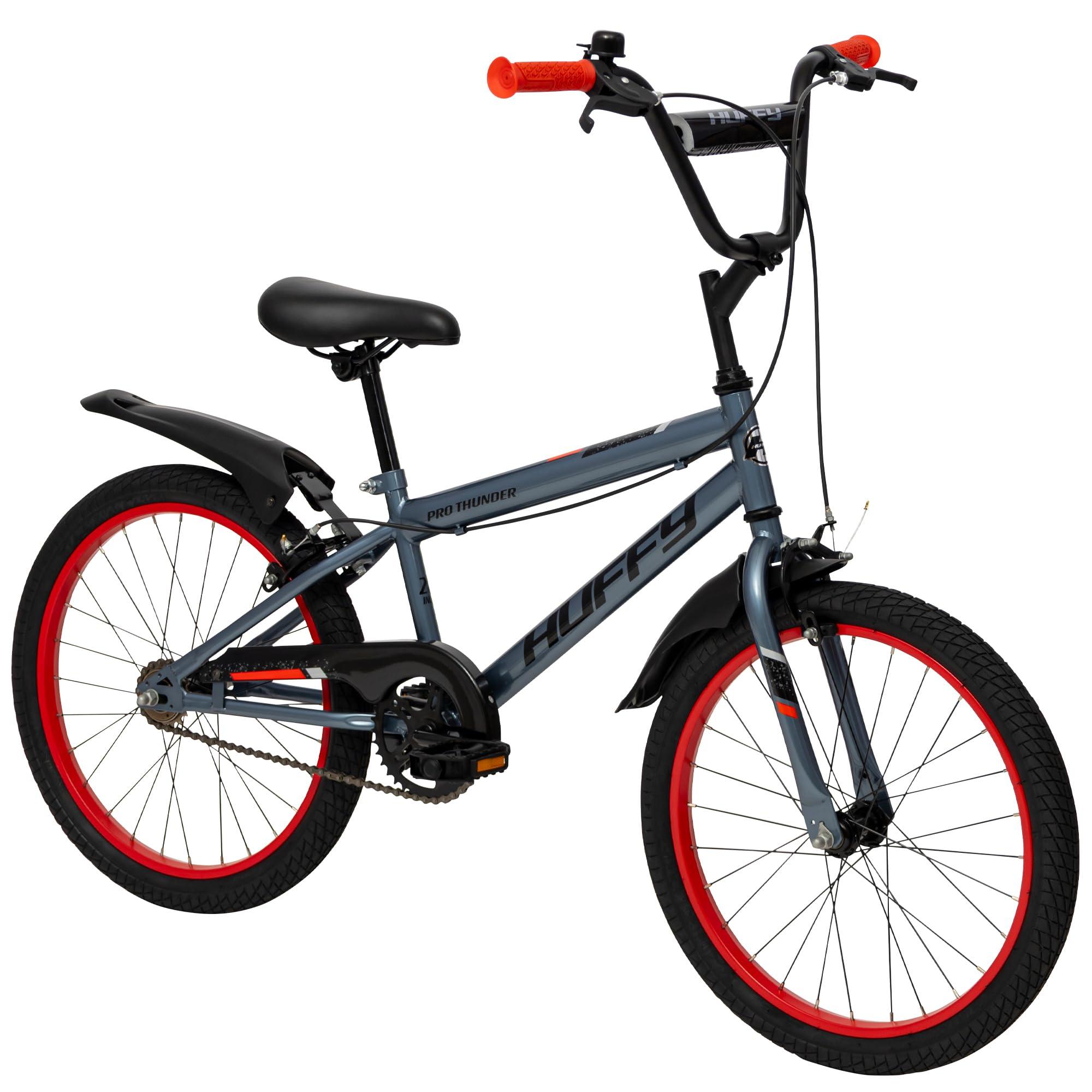 Kinderfahrrad 20 Zoll, grau, BMX-Stil, 5-9 Jahre